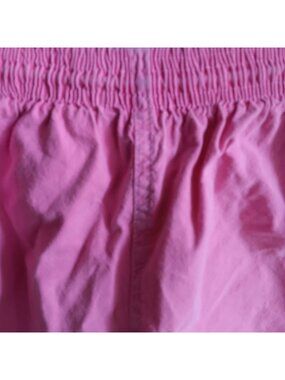 Vintage neon Pink Medium 26W Women's Shorts Elastic Waist 1980's All Cotton USA